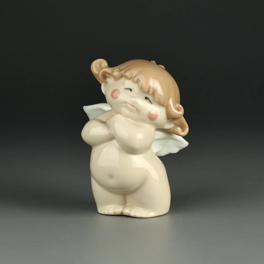 Винтажная фарфоровая статуэтка Ангел Испания NAO Lladro 5003 It’s not Fair