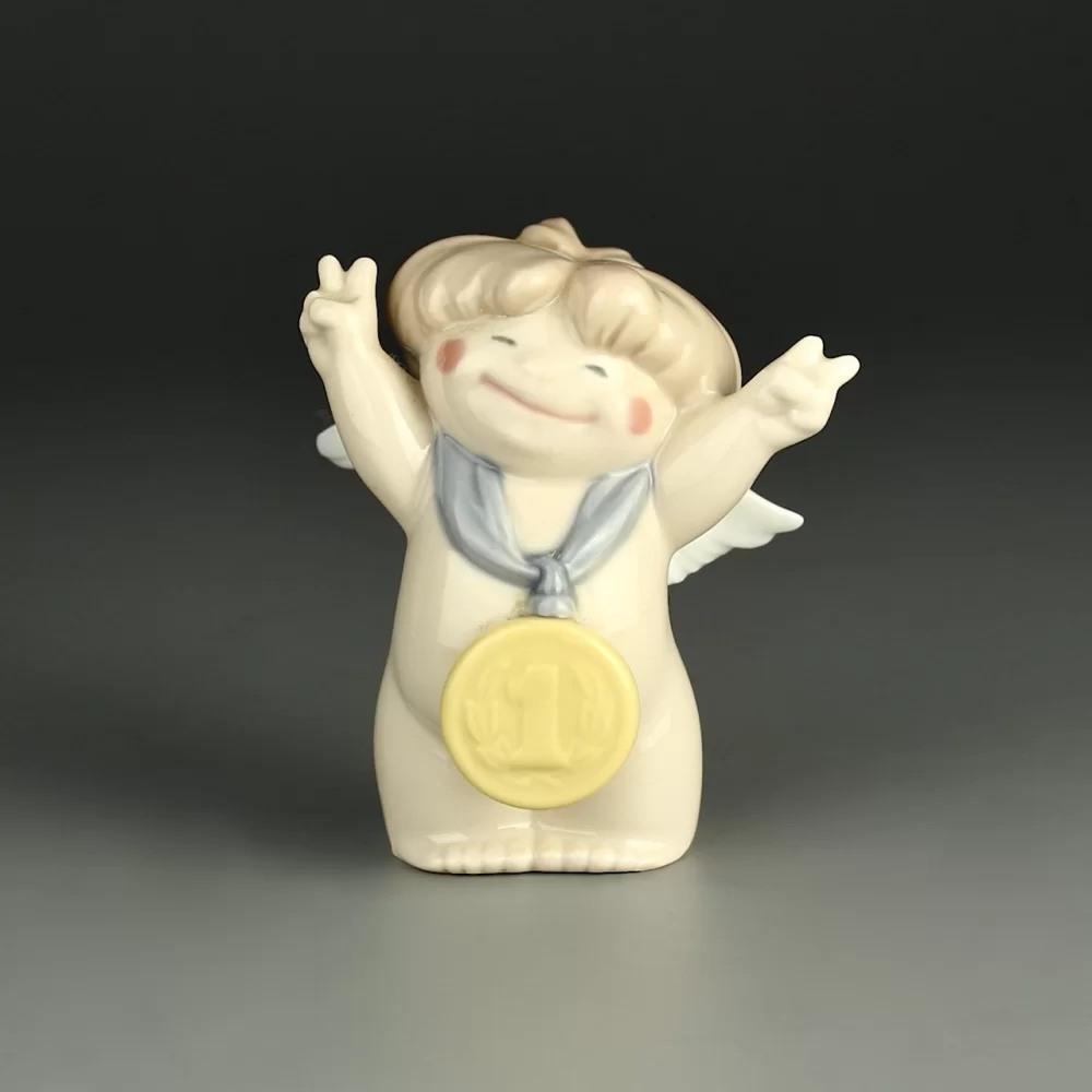 Винтажная фарфоровая статуэтка Ангел Испания NAO Lladro 5057 Simply the Best