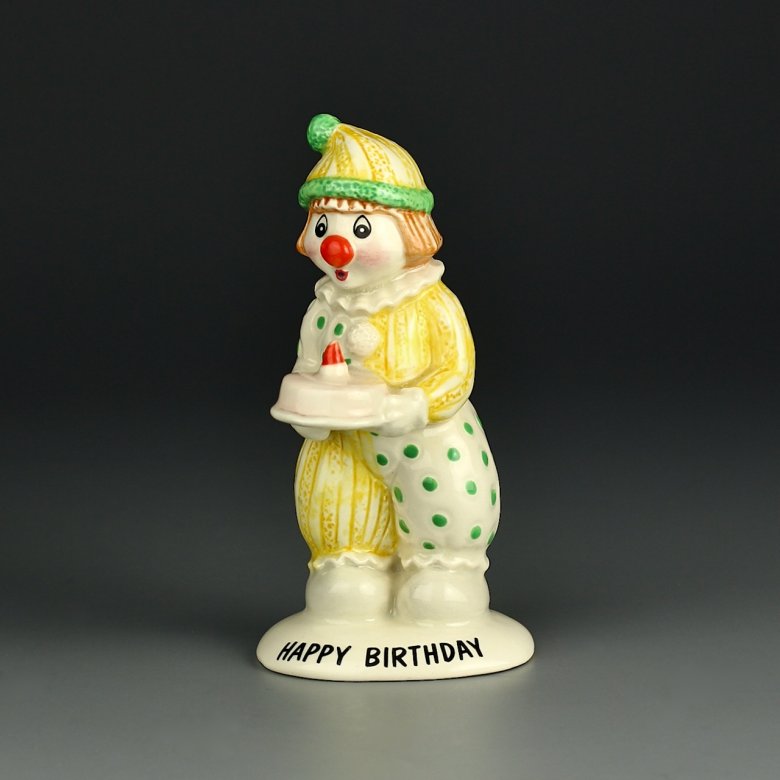 Винтажная английская статуэтка клоуна Beswick Happy Birthday
