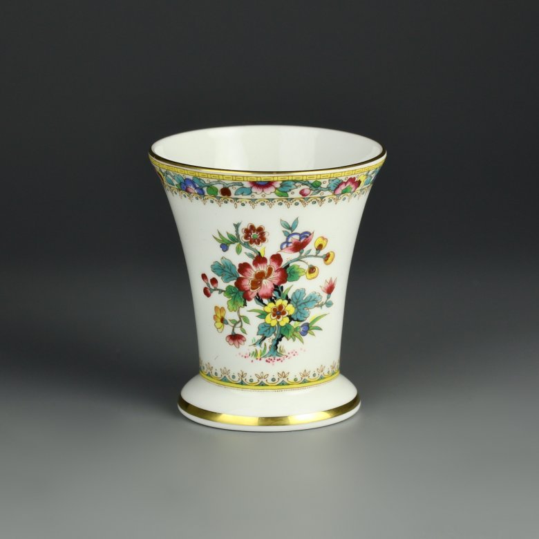 Винтажная английская фарфоровая ваза Coalport Ming Rose 8 см