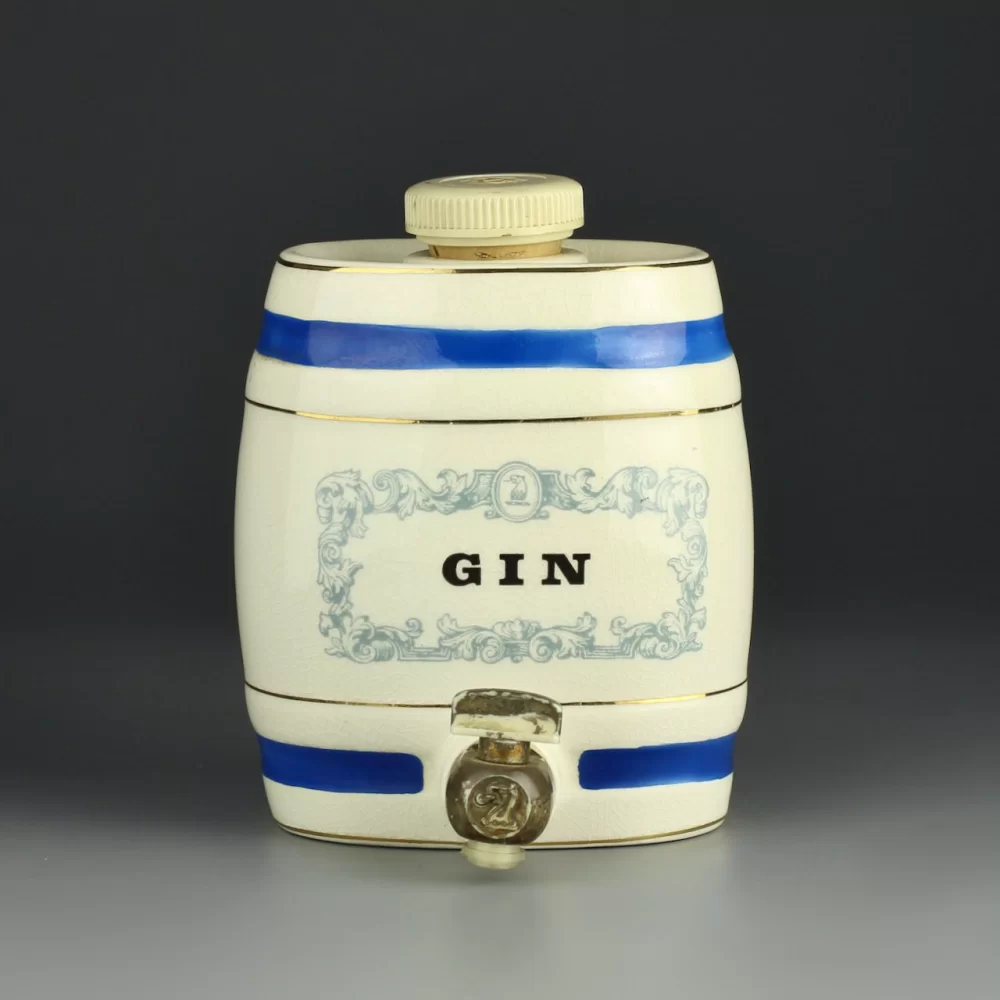 Винтажный английский бочонок для джина Gin