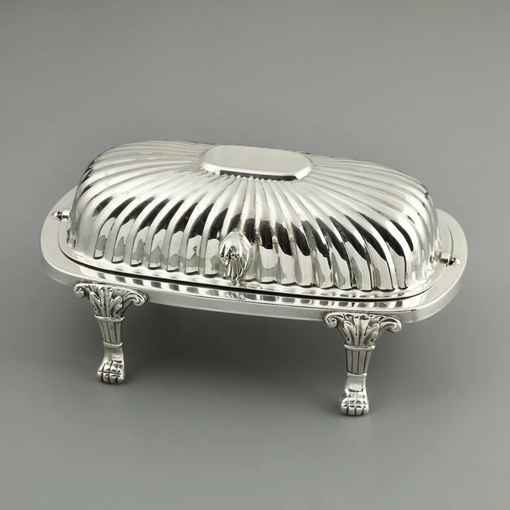 Антикварная маслёнка Канада Viking Plate