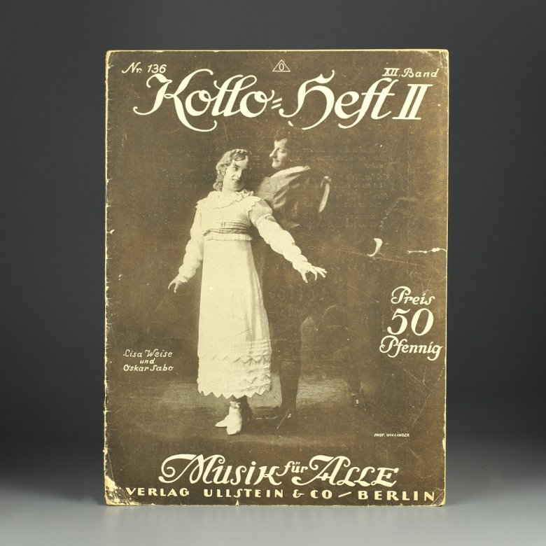 Антикварный музыкальный журнал с нотами Musik fur Alle Вальтер Колло