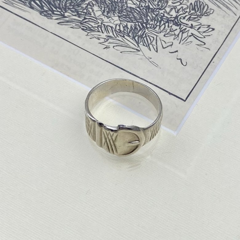 Винтажное серебряное кольцо Англия 1978 год