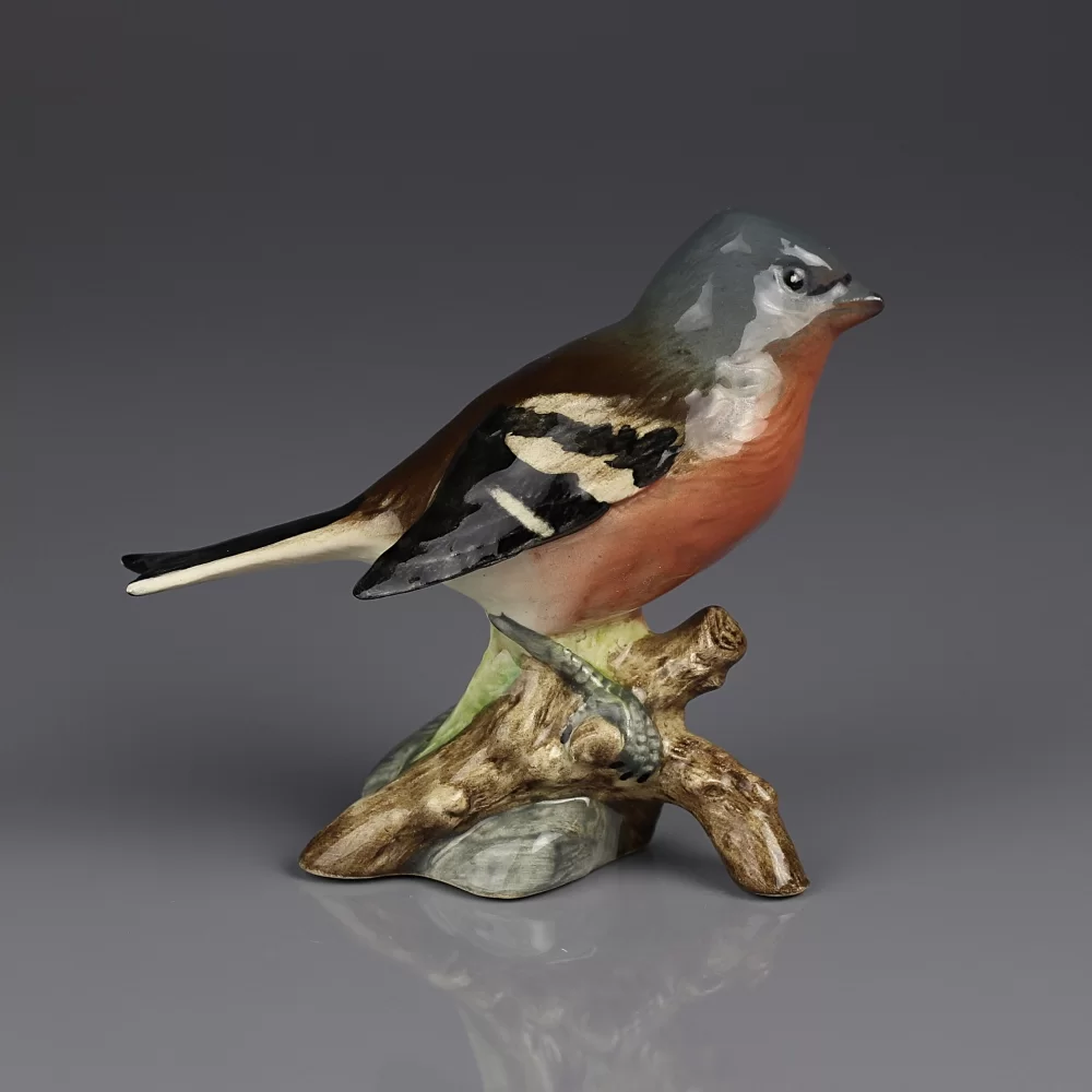 Винтажная фарфоровая статуэтка Птица Зяблик Англия Beswick 991 Chaffinch