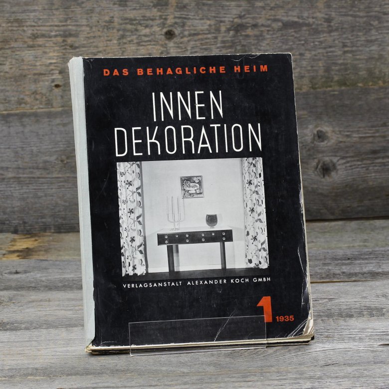 Подшивка журналов Innen Decoration за 1935 год Alexander Koch Дизайн интерьера