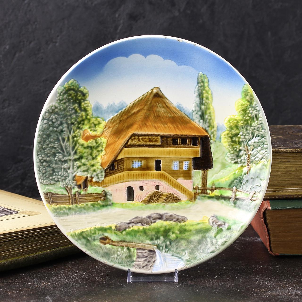 Тарелка винтажная декоративная настенная Германия Сельский дом Country Cottage