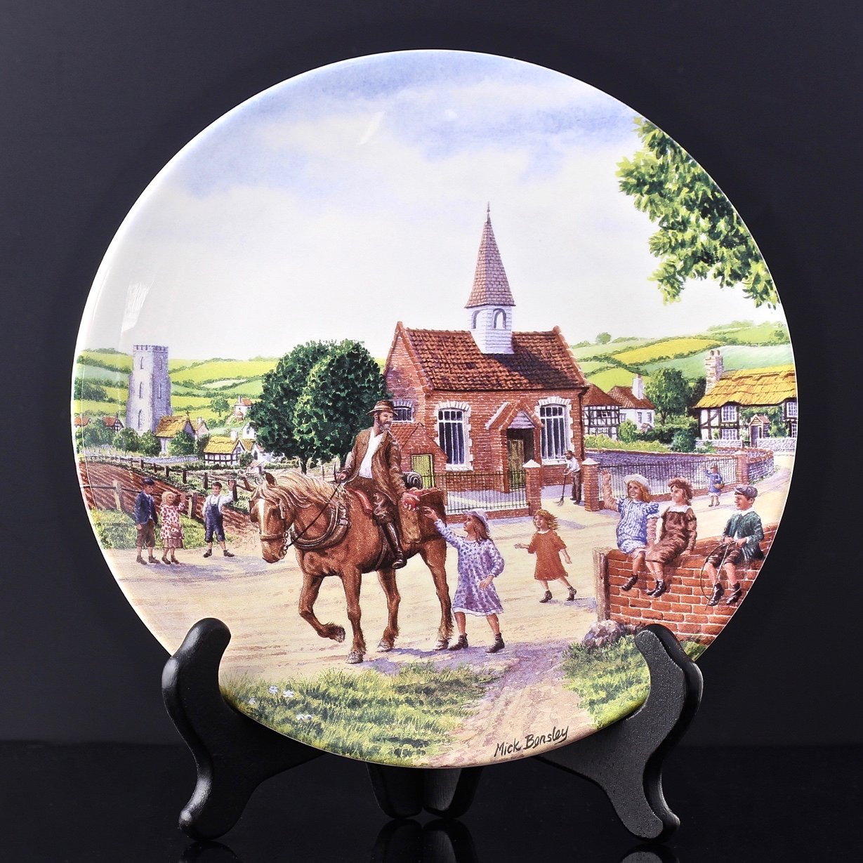 Винтажная декоративная тарелка Royal Doulton "The Farewell" Прощальный привет