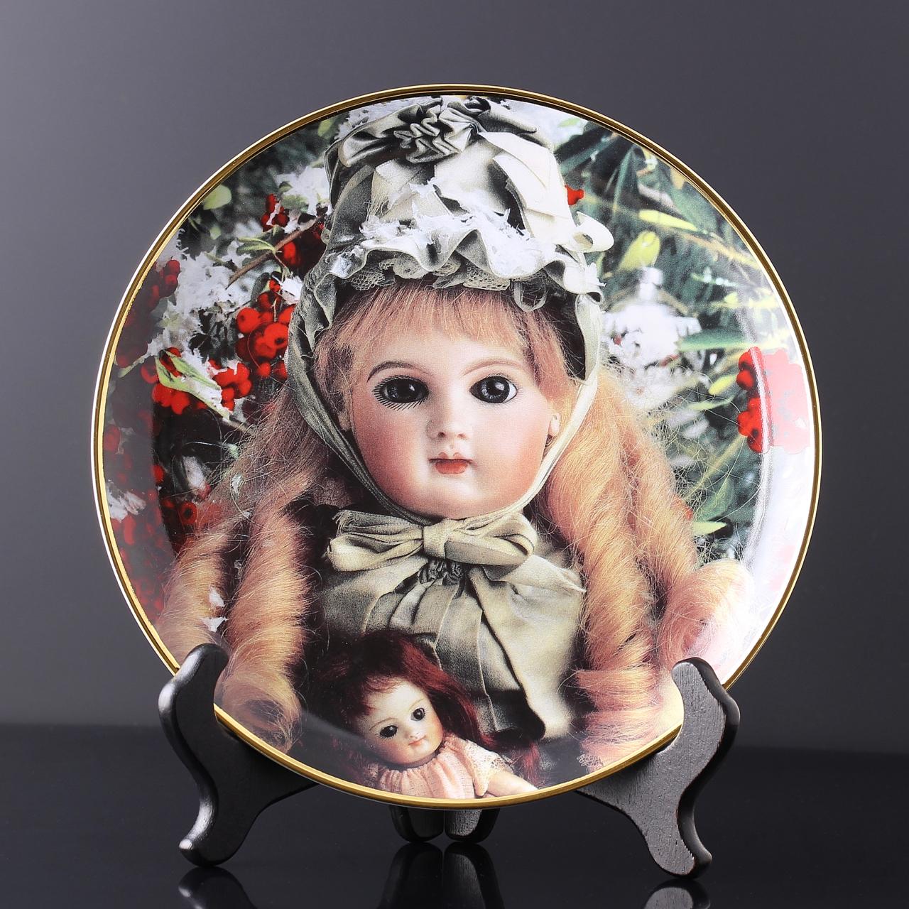Винтажная декоративная тарелка Franklin Mint Музей кукол в Ханау "Portrait of Celeste" Кукла Селеста