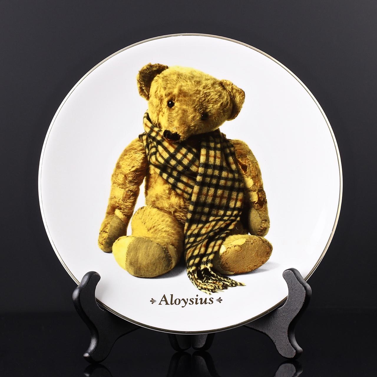 Тарелка винтажная декоративная настенная Фарфор Англия Мишка Тедди Royal Worcester Teddy Bear Aloysius