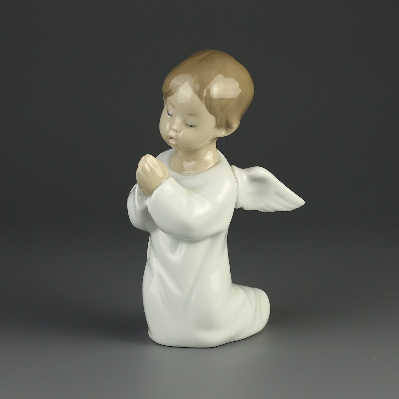 Винтажная фарфоровая статуэтка Испания Ангел Lladro 4538 Angel Praying