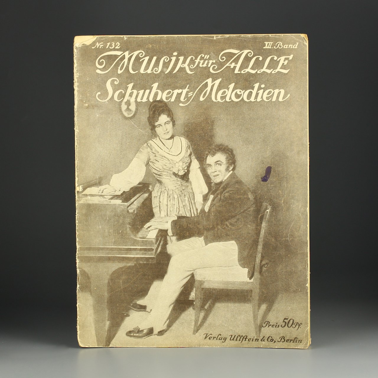 Антикварный музыкальный журнал с нотами Musik fur Alle Франц Шуберт