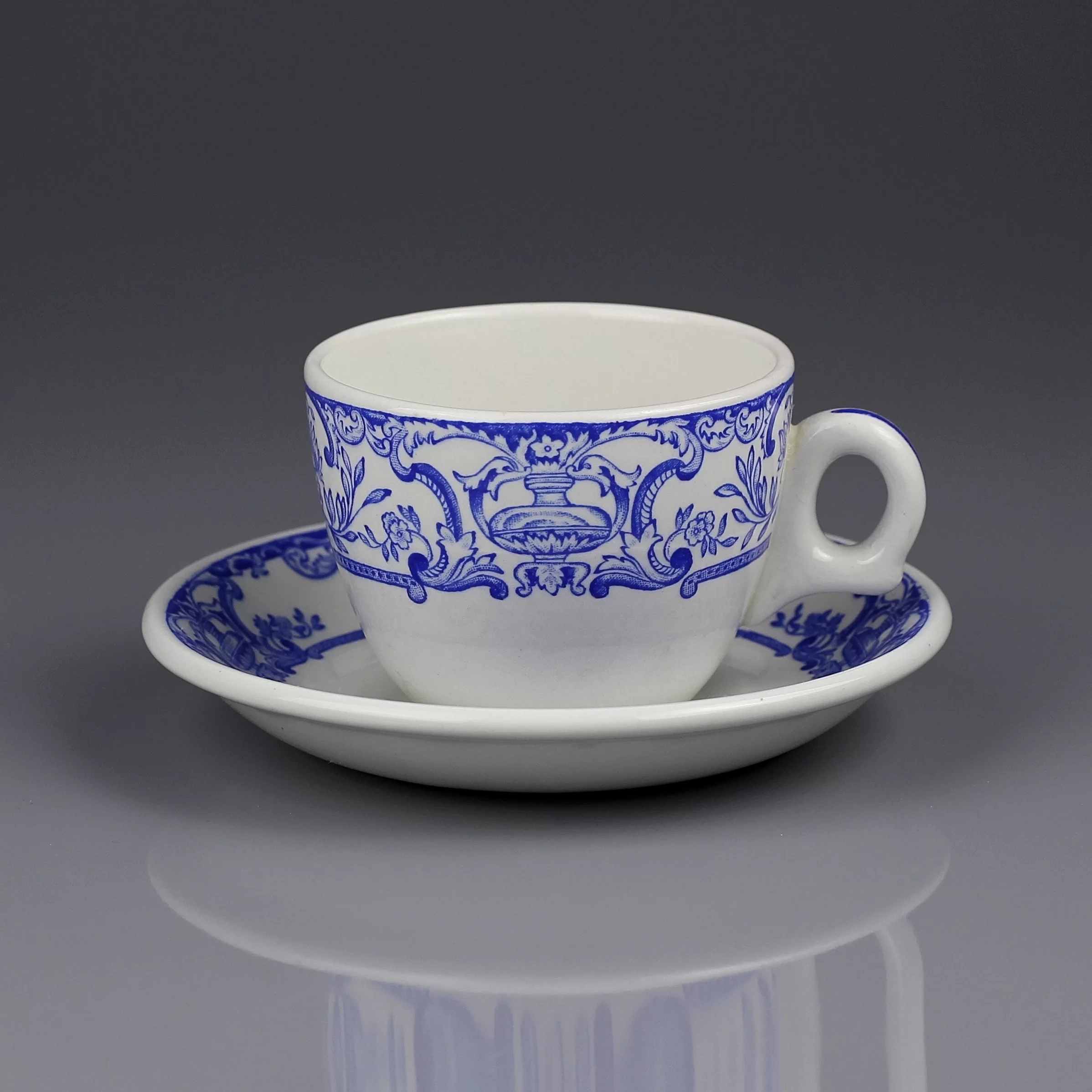 Винтажная английская кофейная пара Dunn Bennett & Co Burslem Royal Doulton Group Rocklite Vitrified Hotel Ware