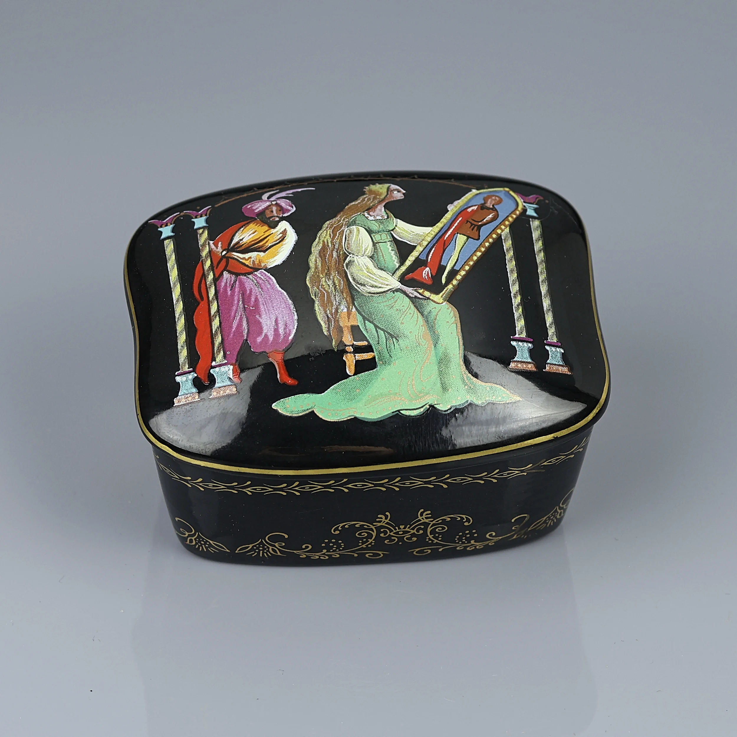 Винтажная музыкальная шкатулка Раймонда Шедевры русского балета Franklin Mint Raymonda Masterpieces of the Russian Ballet