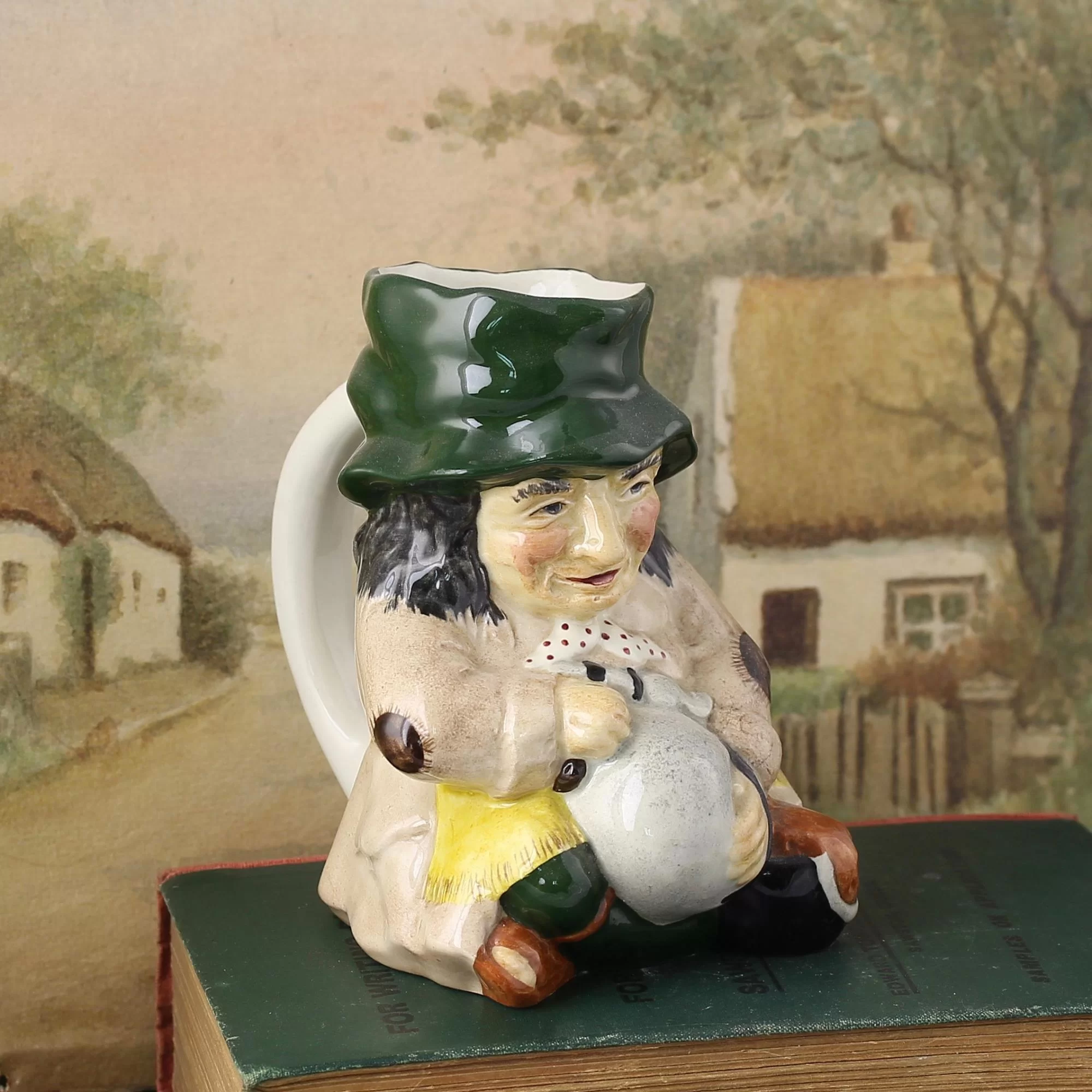 Винтажный английский кувшин Staffordshire Toby Jug Tinker Лудильщик Roy Kirkham