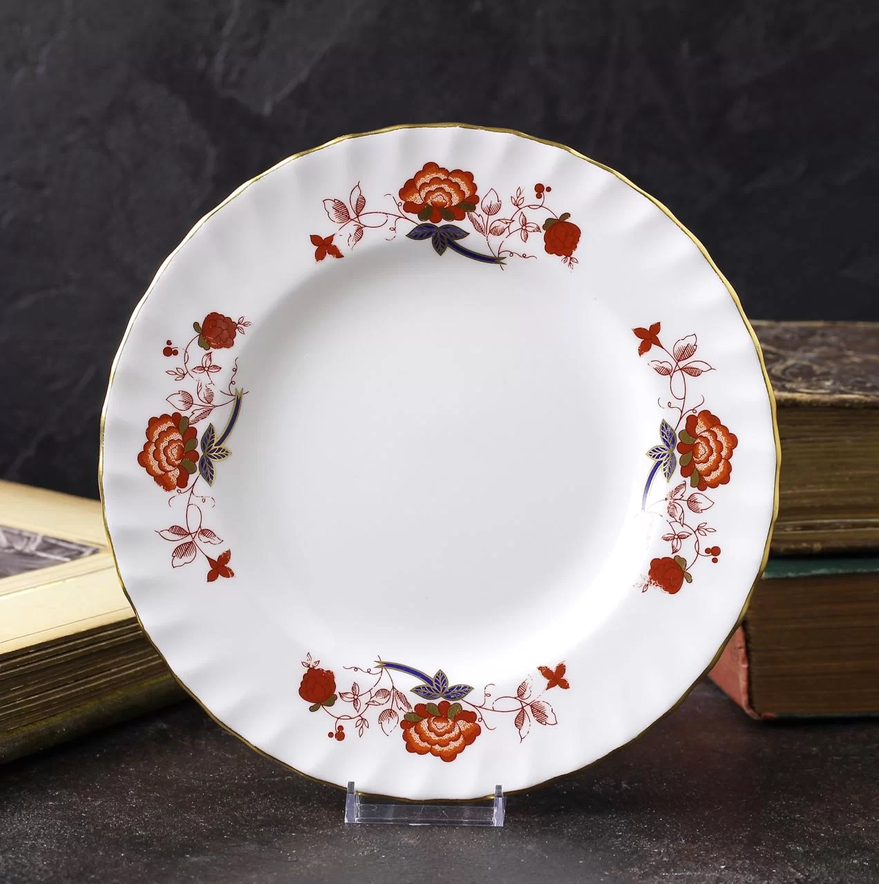 Винтажная английская тарелка Royal Crown Derby Bali Бали