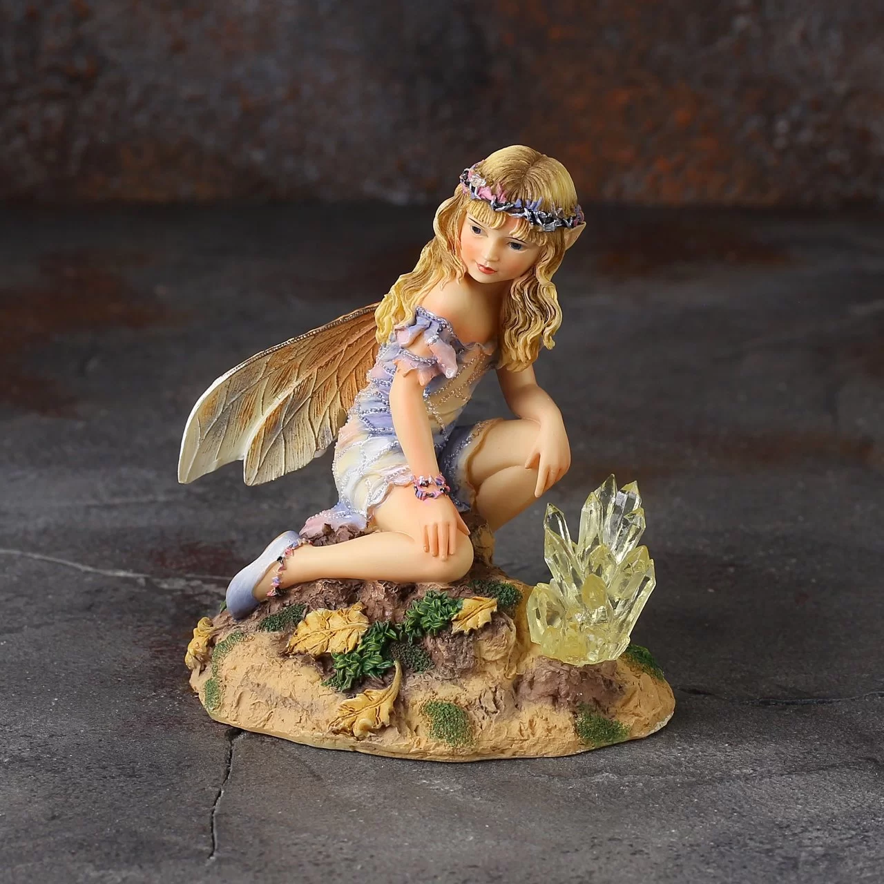Фигурка цветочной феи Leonardo Faerie Poppets Crystal Keeper Хранительница кристаллов