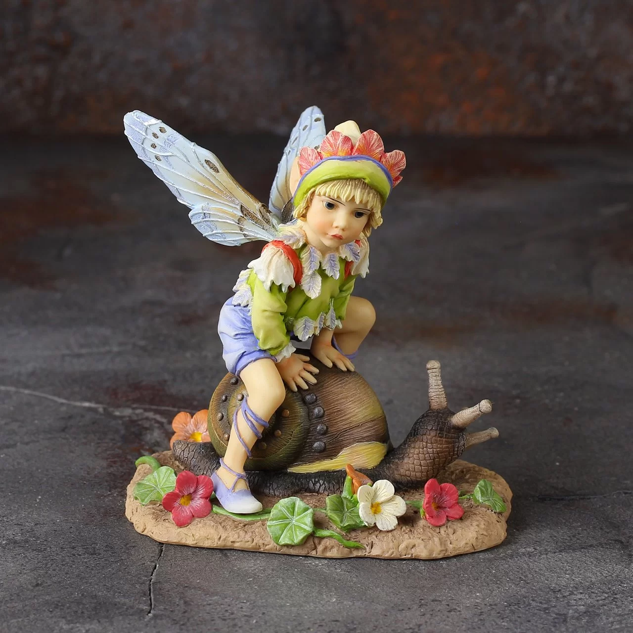 Фигурка цветочного эльфа Leonardo Faerie Poppets Snail's Pace Улитка