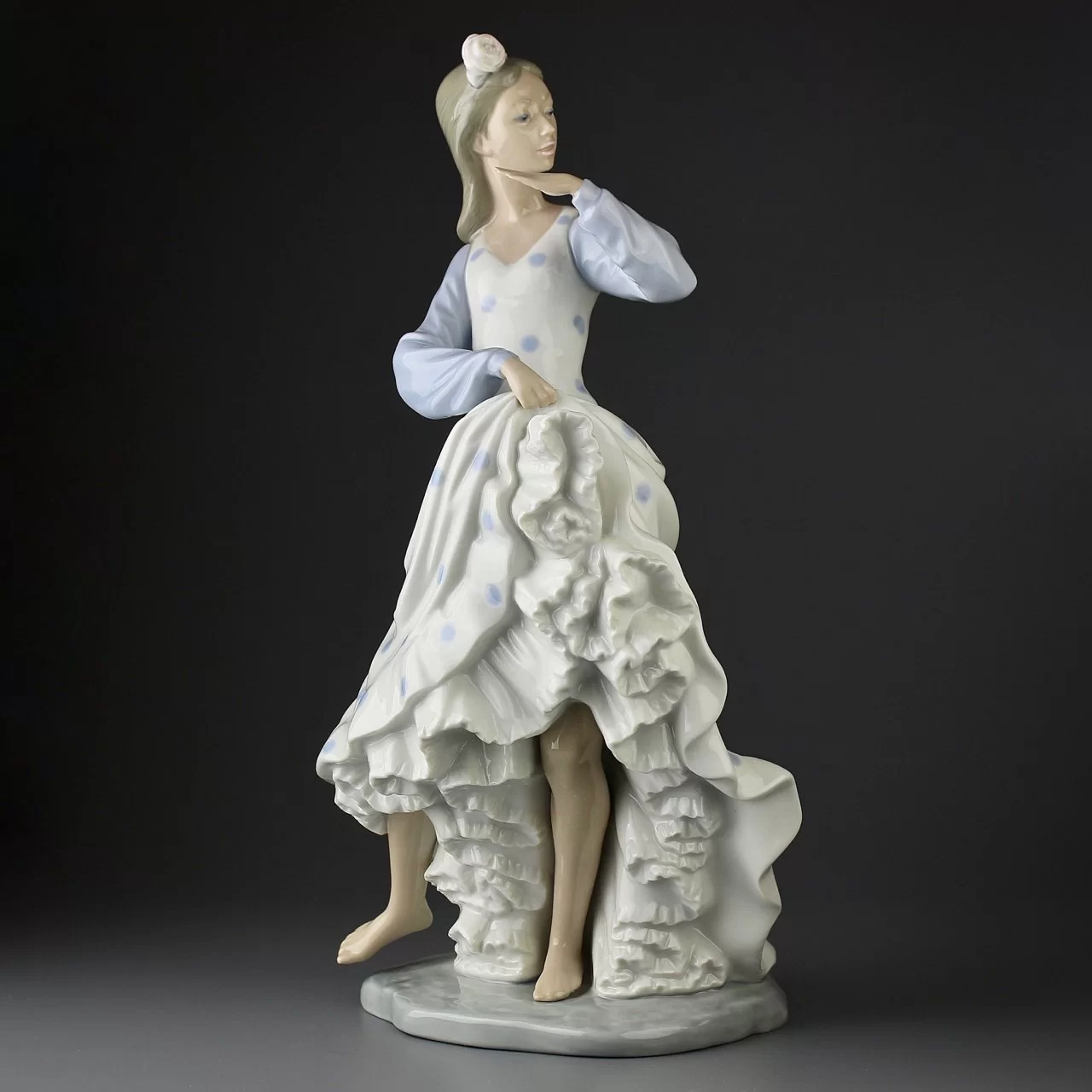 Винтажная фарфоровая статуэтка Испания Lladro NAO Gipsy Dancer Цыганская танцовщица