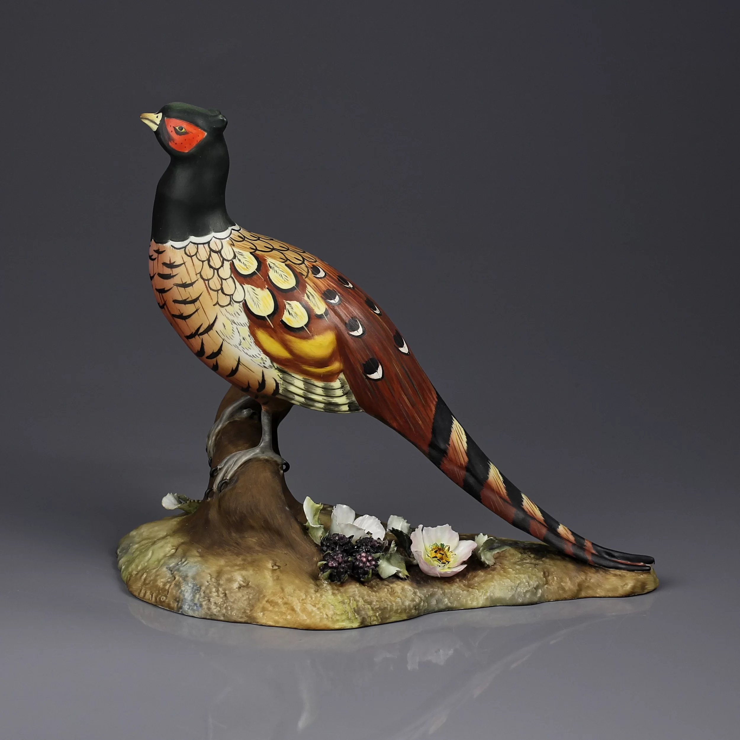 Винтажная фарфоровая статуэтка Фазан Птица Англия Royal Crown Derby Pheasant