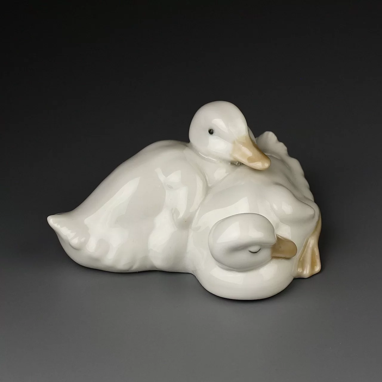 Винтажная фарфоровая статуэтка Испания Lladro NAO Two Ducks Две утки