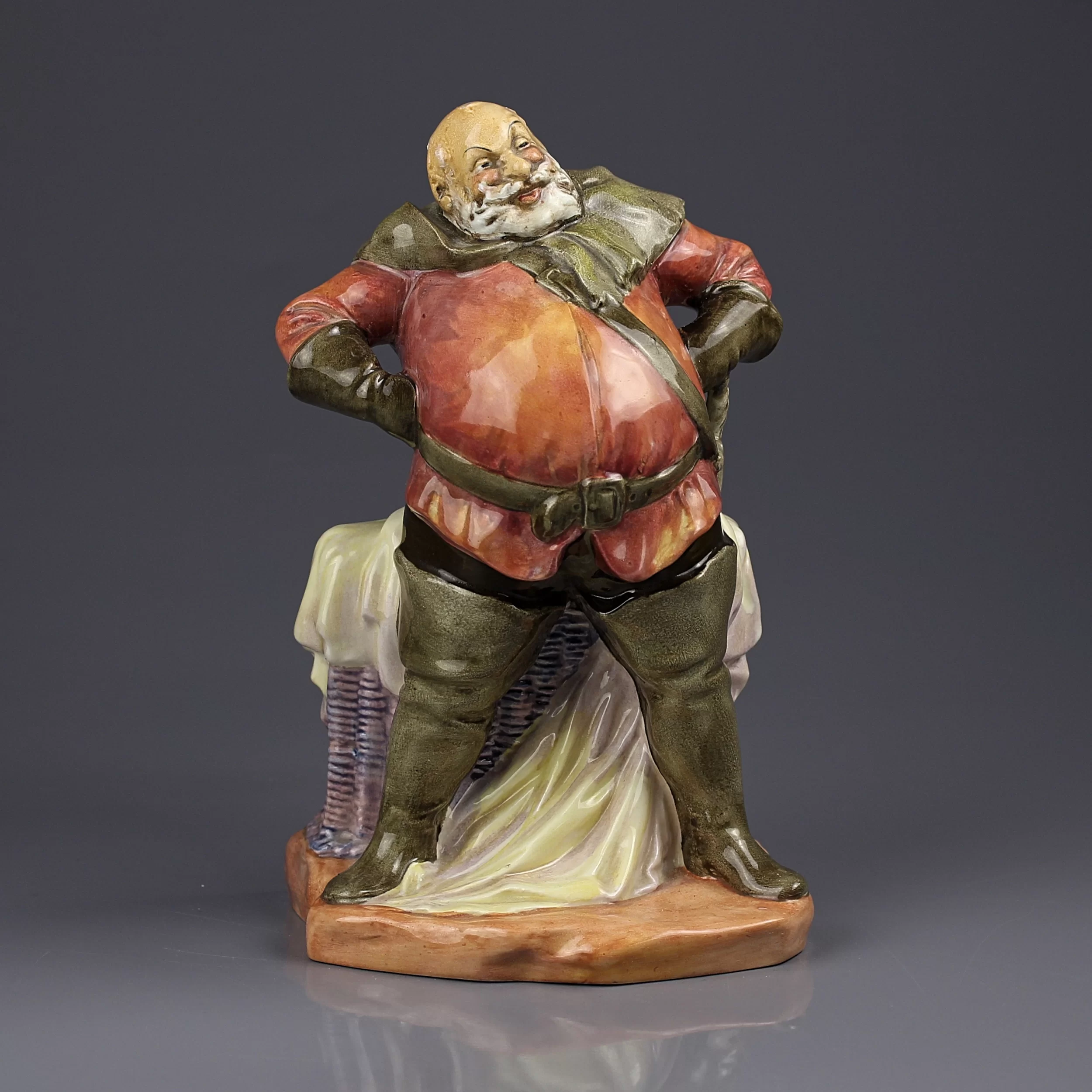 Винтажная фарфоровая статуэтка Фальстаф Шекспир Англия Royal Doulton 2054 Falstaff