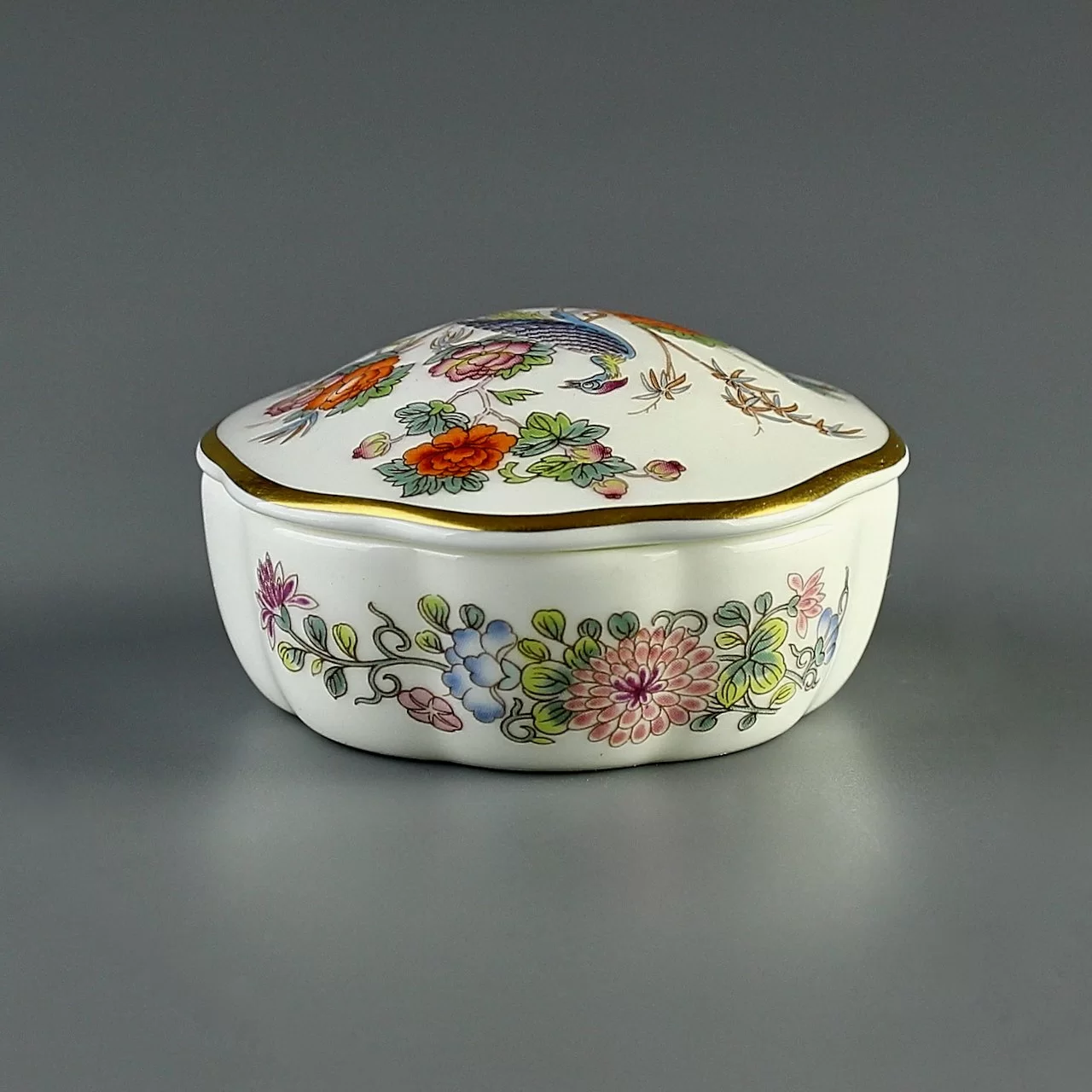 Винтажная шкатулка Веджвуд Wedgwood Kutani Crane