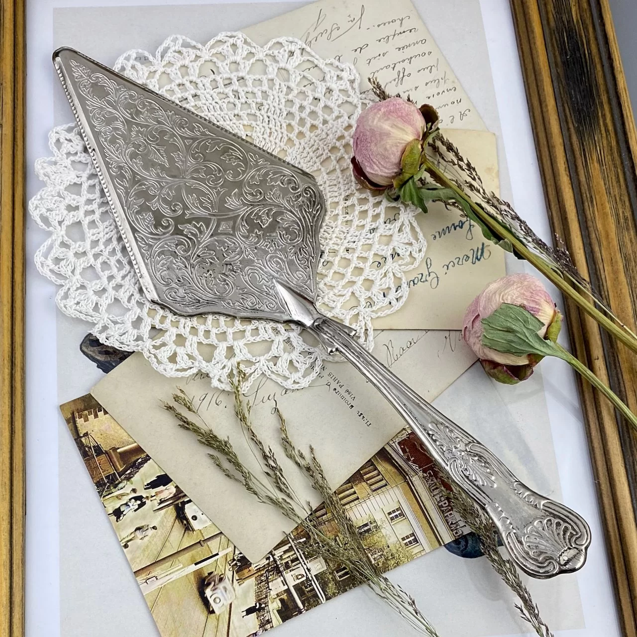 Винтажная английская лопатка Grenadier Silversmiths