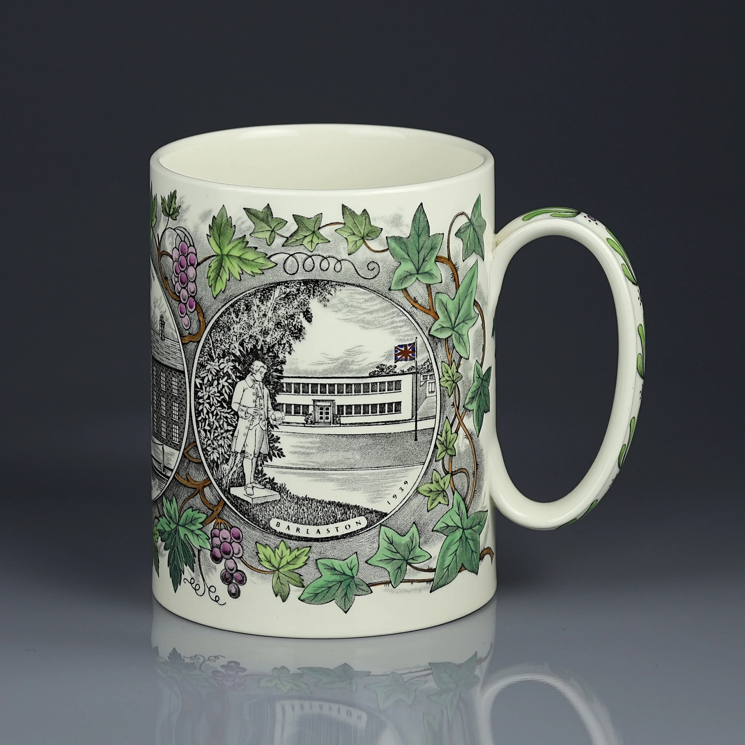 Винтажная английская кружка Веджвуд 200-летний юбилей Commemorates the 200th Anniversary Josiah Wedgwood and Sons 1959