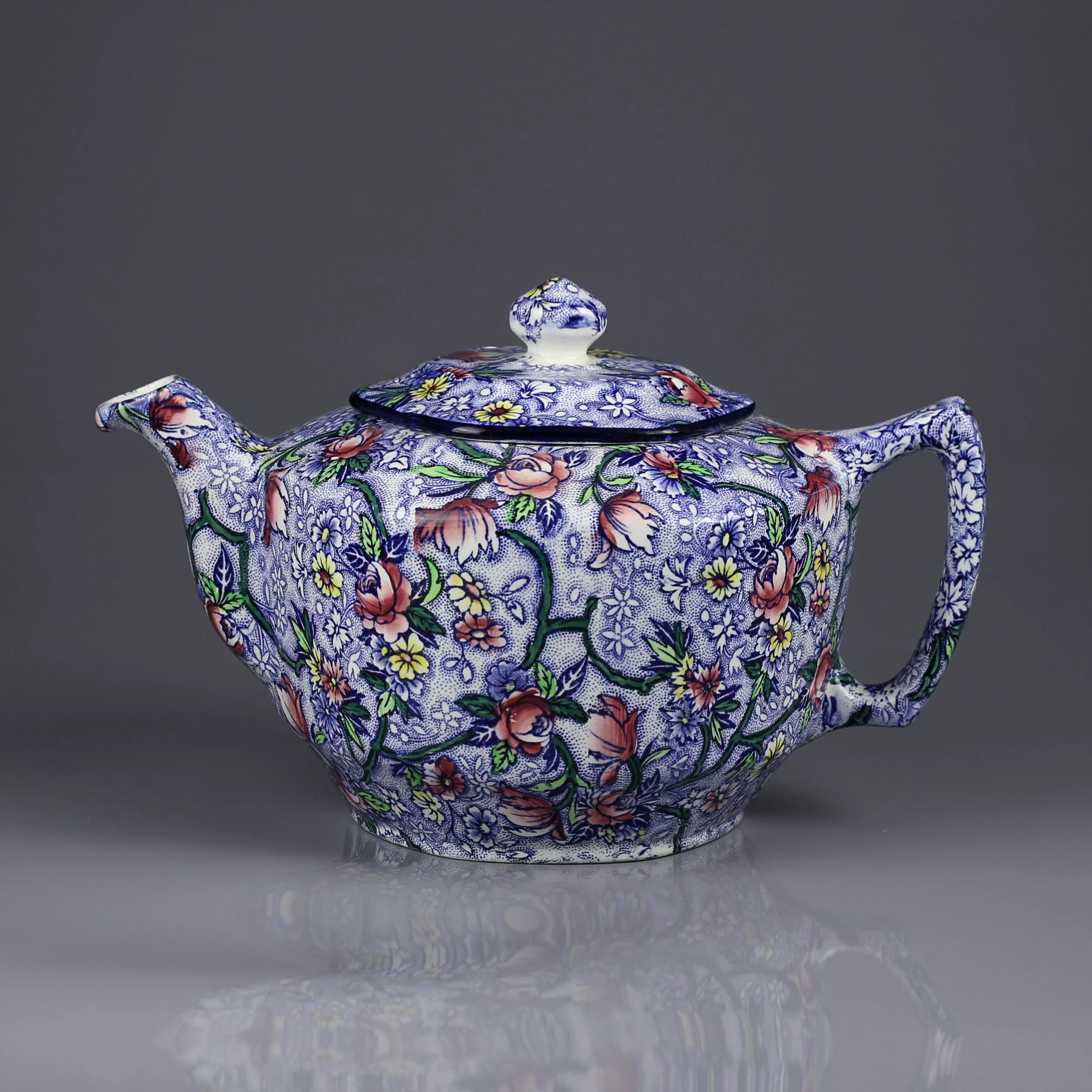 Антикварный английский чайник Maling Ringtons Tea Merchants