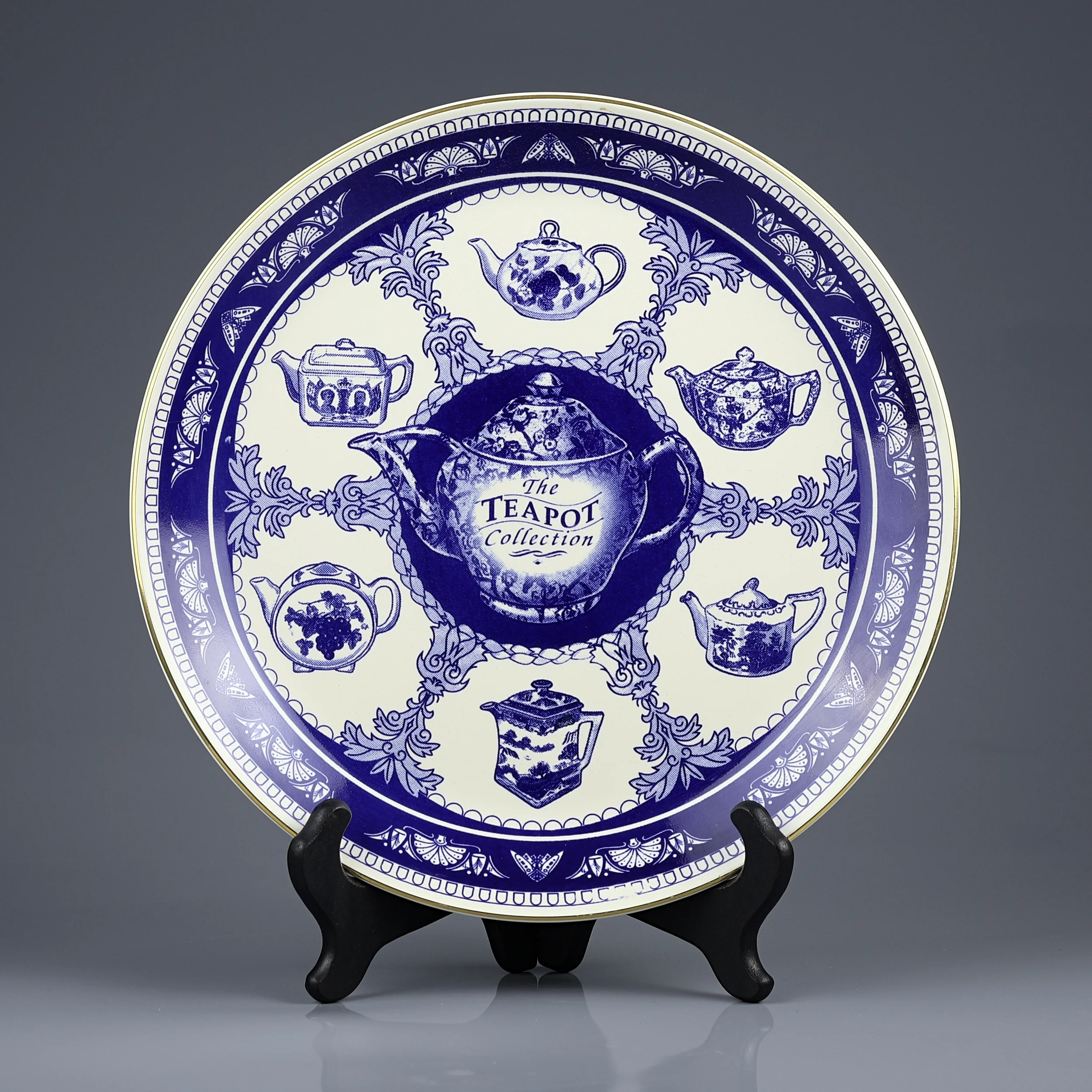 Тарелка винтажная декоративная настенная Чайники Англия Mason’s Ringtons Teapot Collection