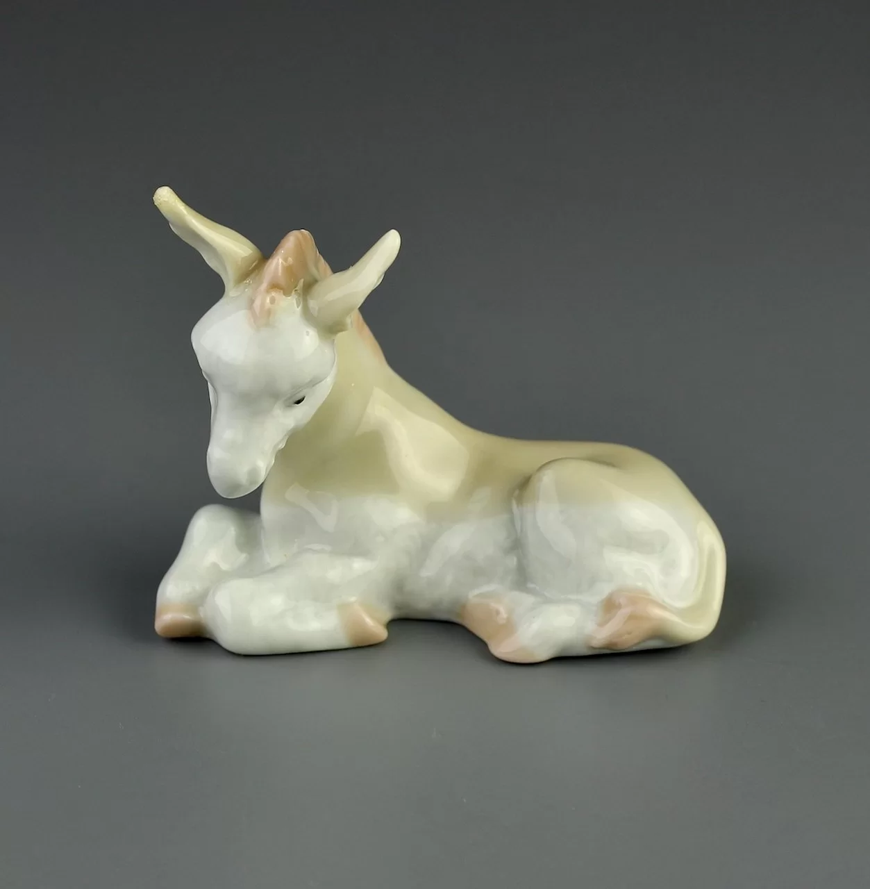 Винтажная фарфоровая статуэтка Испания Lladro 6095 Donkey Осёл