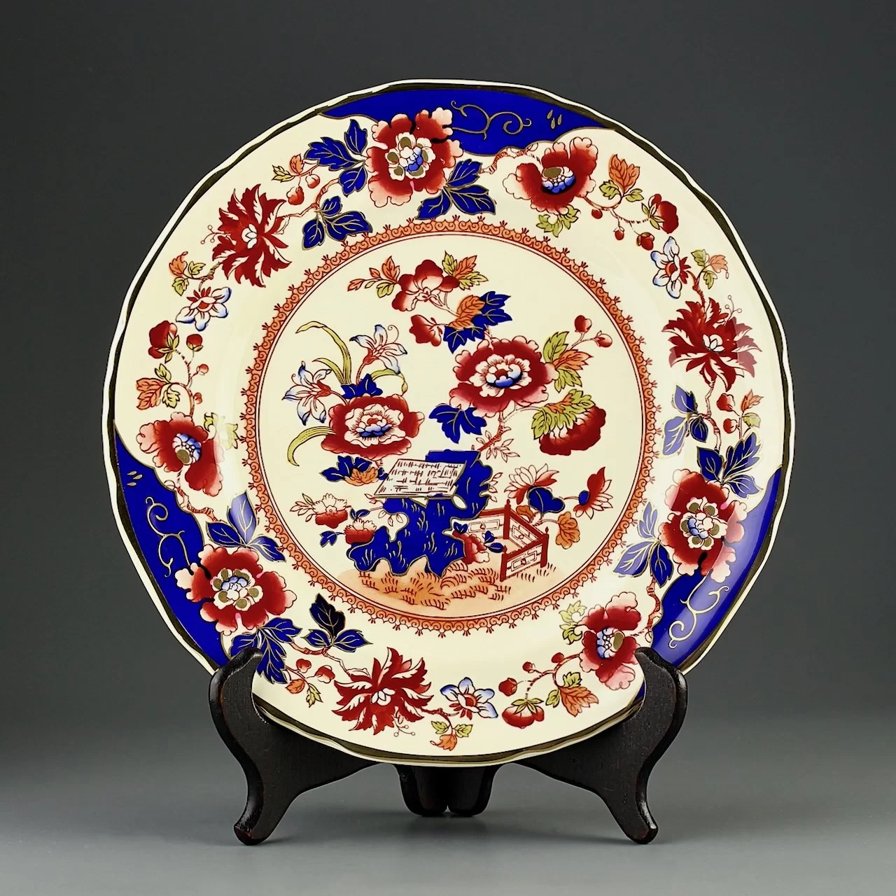 Тарелка винтажная декоративная настенная Англия Mason’s Ironstone Historic Plate Collection Bible