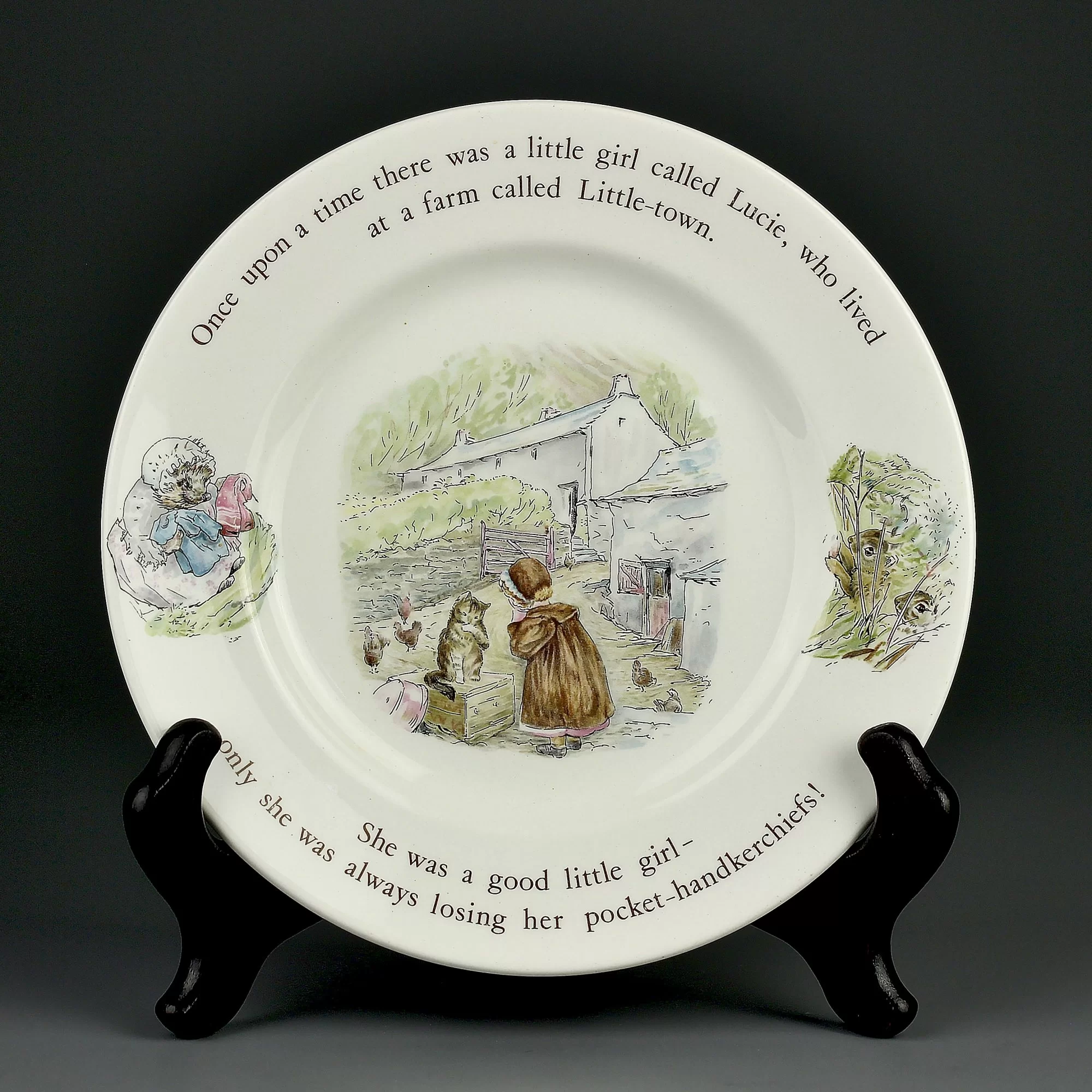 Винтажная английская тарелка Wedgwood Беатрис Поттер