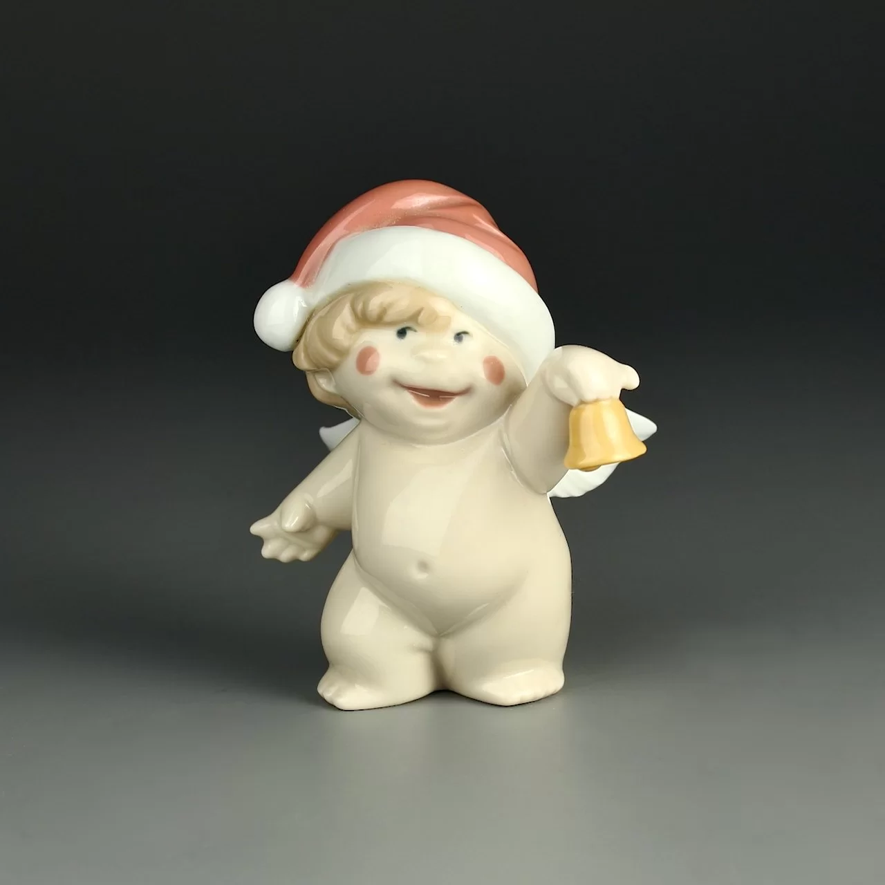 Винтажная фарфоровая статуэтка Ангел Испания NAO Lladro 5058 Cheeky Santa