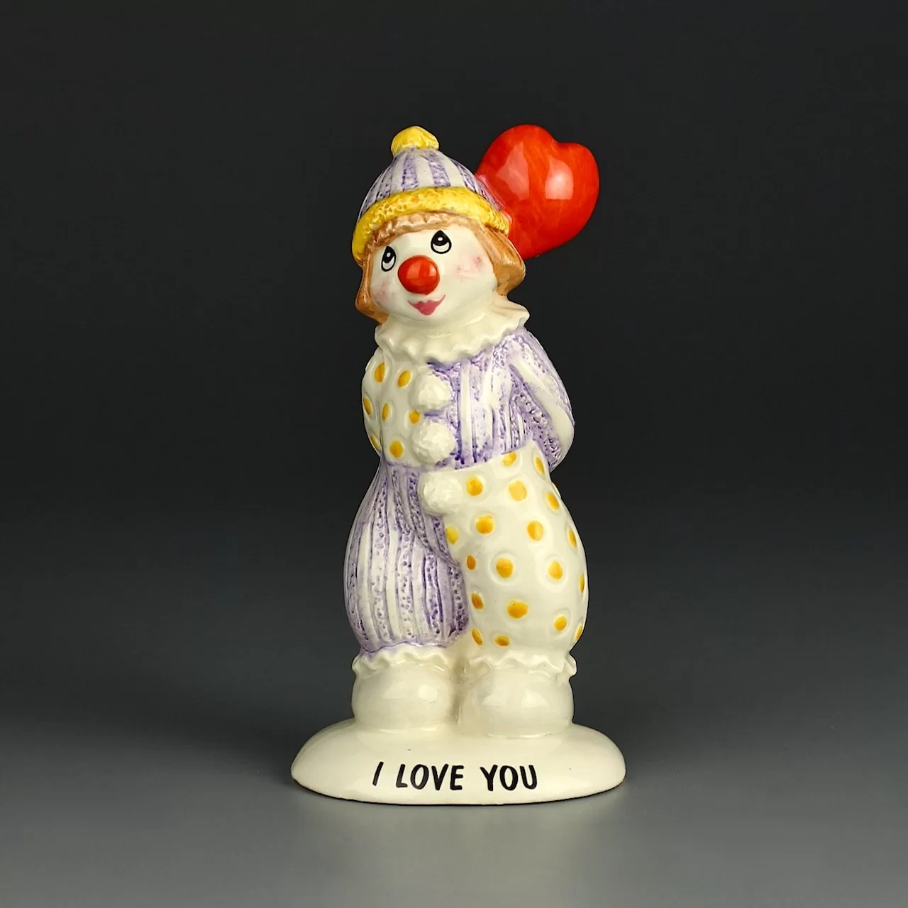 Винтажная английская статуэтка клоуна Beswick I Love You