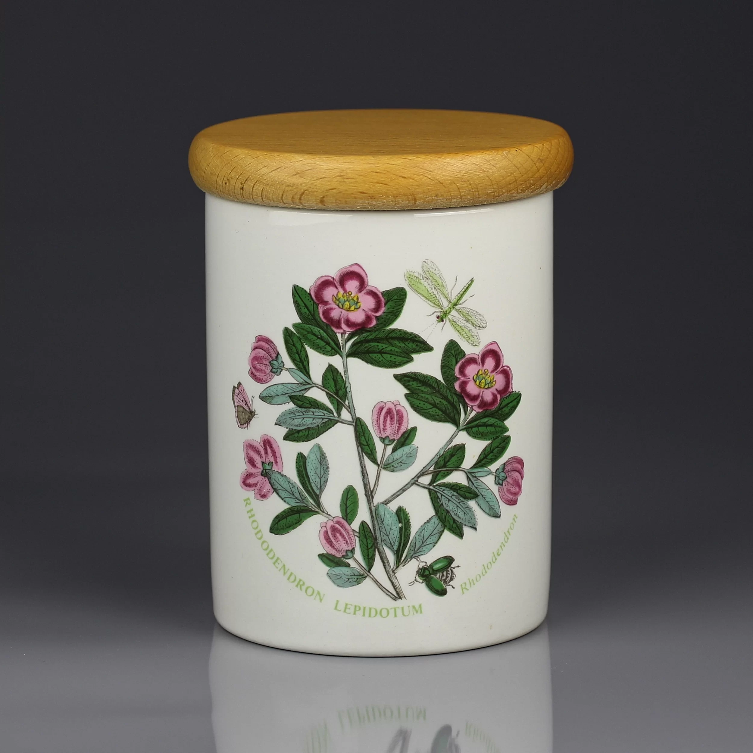 Винтажная ёмкость для трав чая специй Рододендрон Portmeirion Rhododendron Lepidotum