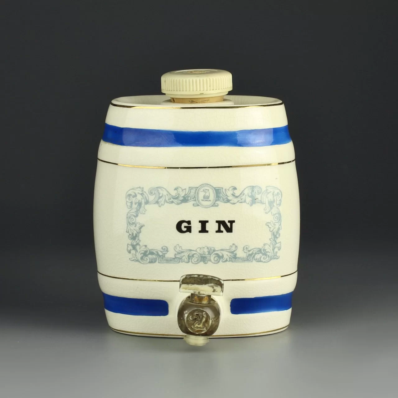 Винтажный английский бочонок для джина Gin