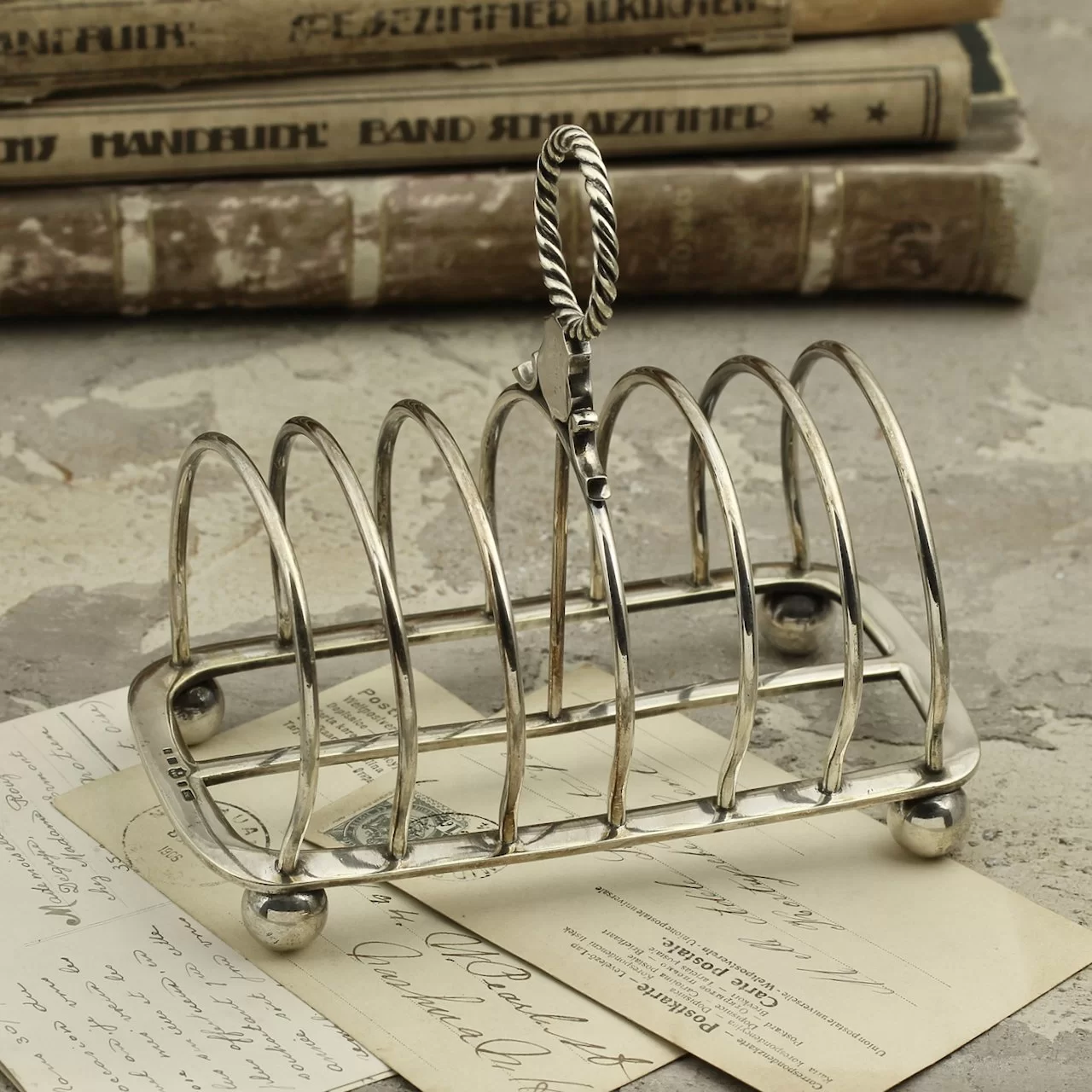Антикварная английская подставка для тостов салфеток Elkington Co 1883 год