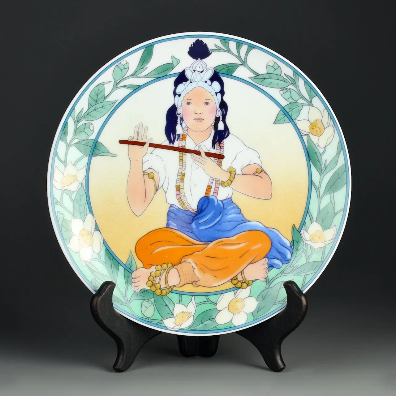 Тарелка винтажная декоративная настенная Фарфор Дети Villeroy & Boch Heinrich Children of the World South East Asia №12 unicef
