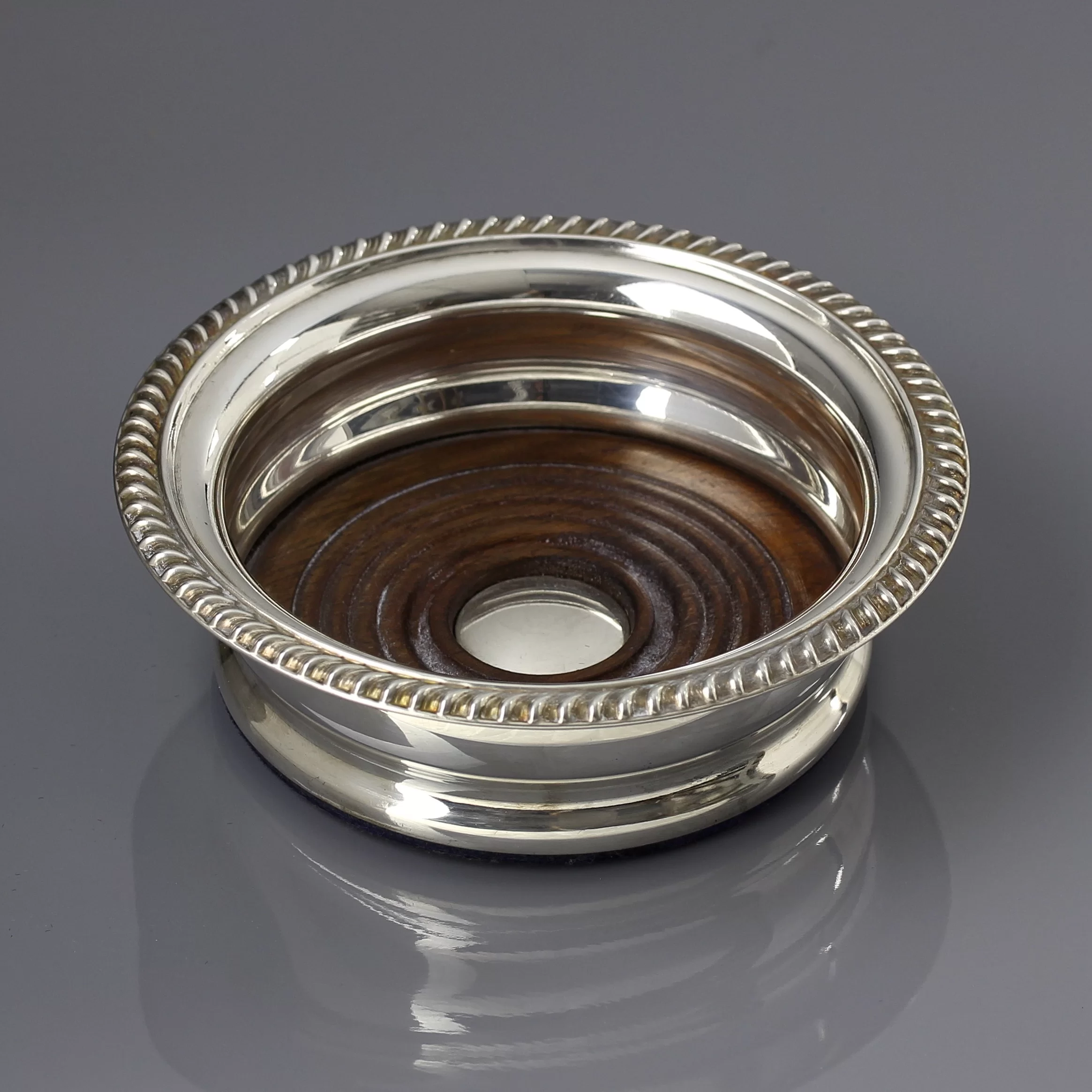 Винтажный английский костер, подставка для винной бутылки Barker Ellis Silver Co