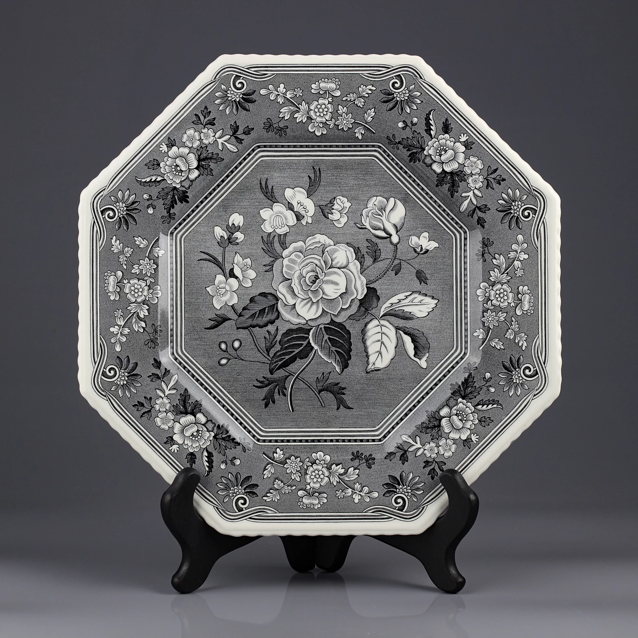 Винтажная английская тарелка Цветы Spode Archive Sutherland Collection Botanical