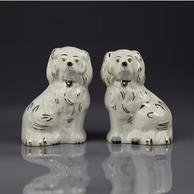 Винтажные стаффордширские каминные собаки Спаниели Beswick 1378-7