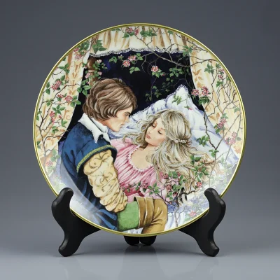 Винтажная декоративная тарелка Спящая красавица Сказки Kaiser Dornröschen Gerda Neubacher