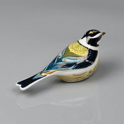 Фарфоровое пресс-папье Синица Англия Royal Crown Derby Garden Great Tit
