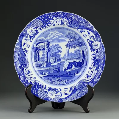 Винтажная глубокая тарелка Spode Italian