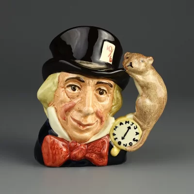 Винтажный английский кувшин Royal Doulton Mad Hatter Безумный шляпник Toby Character Jug