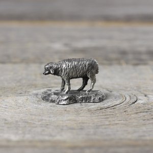 Винтажная оловянная фигурка овцы Fine Pewter