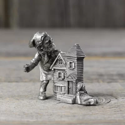 Винтажная оловянная фигурка гнома Fine Pewter
