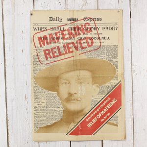 Переиздание номера газеты Daily Express от 19 мая 1900 года Great Newspapers Reprinted Relief of Mafeking Снятие осады Мафекинга
